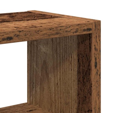 vidaXL Ραφιέρα Τοίχου Όψη Παλαιού Ξύλου 45x16x45cm από Επεξ. Ξύλο 1 τεμ.