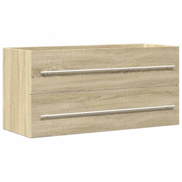 vidaXL Ντουλάπι Νιπτήρα Sonoma Δρυς 100x38,5x48cm Επεξ. Ξύλο 1 τεμ.