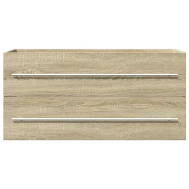 vidaXL Ντουλάπι Νιπτήρα Sonoma Δρυς 100x38,5x48cm Επεξ. Ξύλο 1 τεμ.