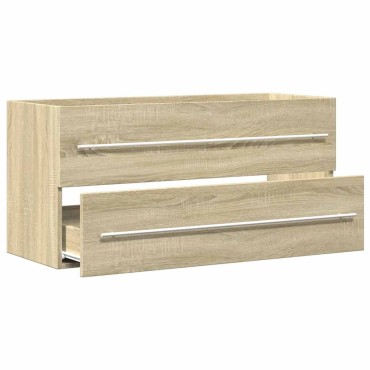 vidaXL Ντουλάπι Νιπτήρα Sonoma Δρυς 100x38,5x48cm Επεξ. Ξύλο 1 τεμ.