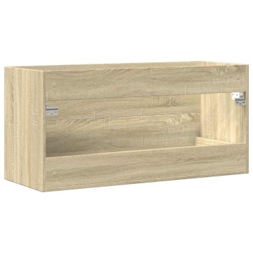 vidaXL Ντουλάπι Νιπτήρα Sonoma Δρυς 100x38,5x48cm Επεξ. Ξύλο 1 τεμ.