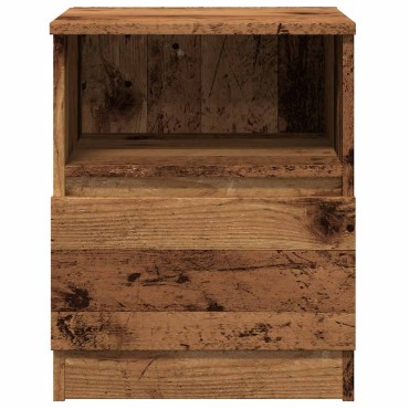 vidaXL Κομοδίνα 2 τεμ. Παλιό Ξύλο 40x40x50cm από Επεξεργασμένο Ξύλο