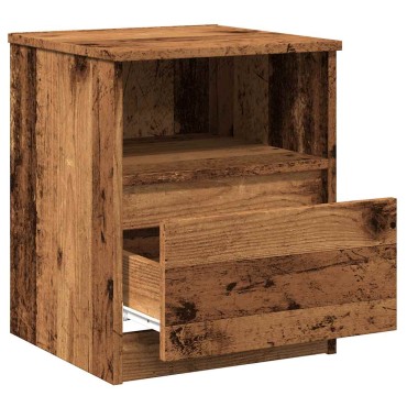 vidaXL Κομοδίνα 2 τεμ. Παλιό Ξύλο 40x40x50cm από Επεξεργασμένο Ξύλο