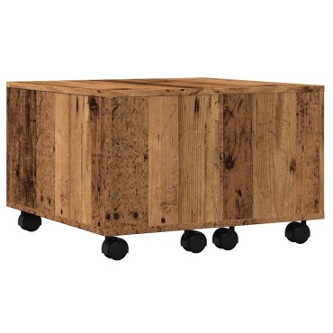 vidaXL Τραπεζάκι Σαλονιού Παλιό Ξύλο 60x60x38cm από Μοριοσανίδα 1 τεμ.