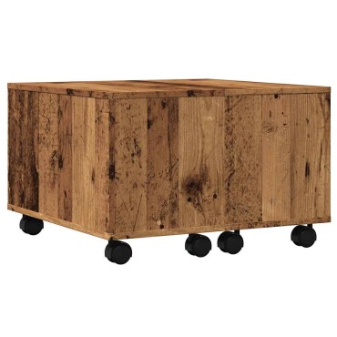 vidaXL Τραπεζάκι Σαλονιού Παλιό Ξύλο 60x60x38cm από Μοριοσανίδα 1 τεμ.