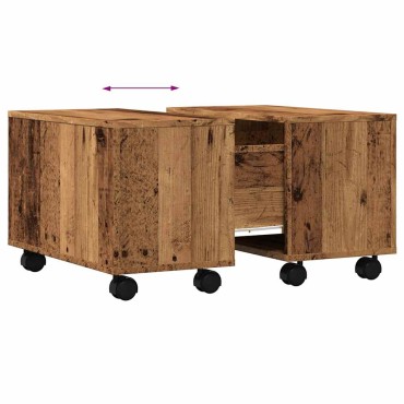 vidaXL Τραπεζάκι Σαλονιού Παλιό Ξύλο 60x60x38cm από Μοριοσανίδα 1 τεμ.