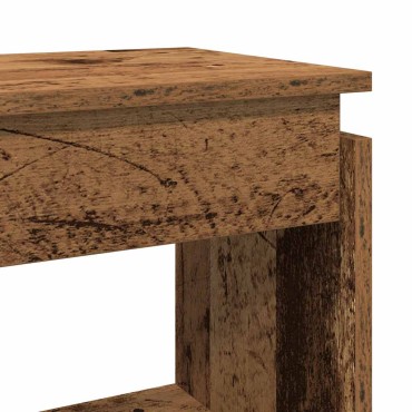 vidaXL Τραπεζάκι Κονσόλα Παλιό Ξύλο 80x30x80cm από Μοριοσανίδα 1 τεμ.
