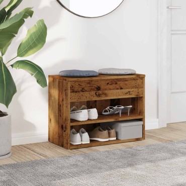vidaXL Παπουτσοθήκη Παλιό Ξύλο 60x30x45cm από Μοριοσανίδα