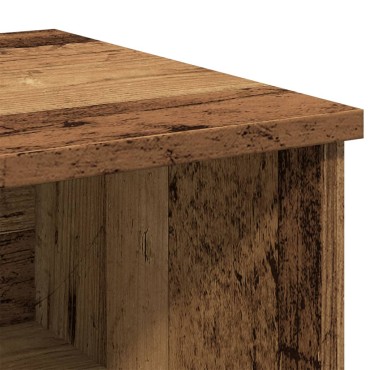vidaXL Κομοδίνο Όψη Παλαιού Ξύλου 40x36x65cm από Επεξ. Ξύλο 1 τεμ.