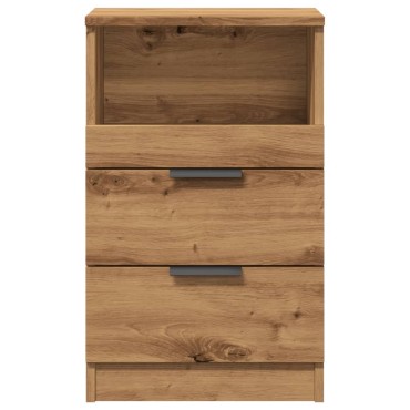 vidaXL Κομοδίνο Αρτισιανή Δρυς 40x36x65cm από Επεξεργασμένο Ξύλο 1 τεμ.