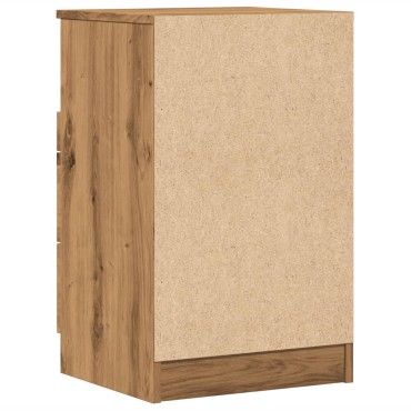 vidaXL Κομοδίνο Αρτισιανή Δρυς 40x36x65cm από Επεξεργασμένο Ξύλο 1 τεμ.