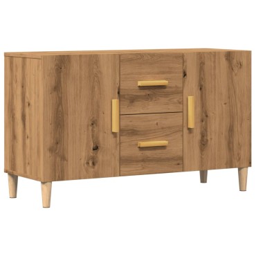 vidaXL Σκευοθήκη Δρυς τεχνίτης 100x36x60cm Κατασκευασμένο ξύλο 1 τεμ.
