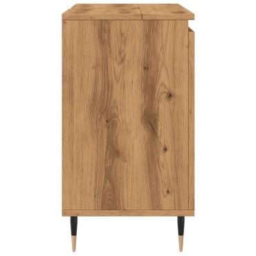 vidaXL Ντουλάπι μπάνιου Δρυς τεχνίτης 58x33x60cm Κατασκευασμένο ξύλο