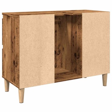 vidaXL Ντουλάπι νιπτήρα Παλιό ξύλο 80x33x60cm Κατασκευασμένο ξύλο 1 τεμ.