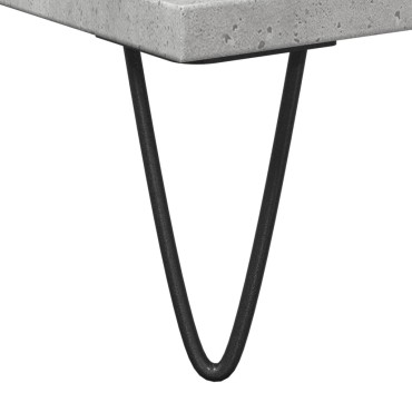 vidaXL Ντουλάπι Μπάνιου Γκρι Σκυροδέματος 30x30x190cm Επεξ. Ξύλο