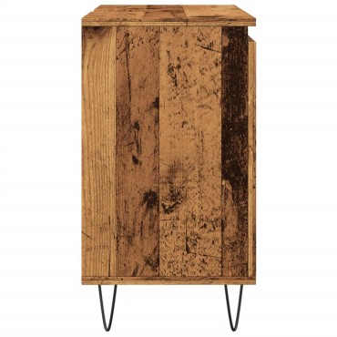 vidaXL Ντουλάπι μπάνιου Παλιό ξύλο 58x33x60cm Κατασκευασμένο ξύλο
