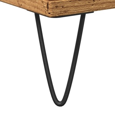 vidaXL Ντουλάπι μπάνιου Παλιό ξύλο 58x33x60cm Κατασκευασμένο ξύλο