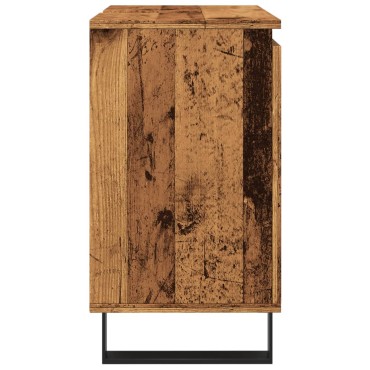 vidaXL Ντουλάπι μπάνιου Παλιό ξύλο 58x33x60cm Κατασκευασμένο ξύλο