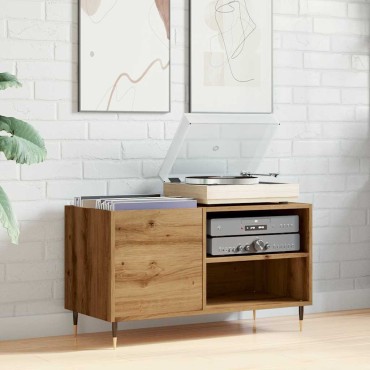 ντουλάπι δίσκων vidaXL Δρυς τεχνίτης 84,5x38x48cm Κατασκευασμένο ξύλο