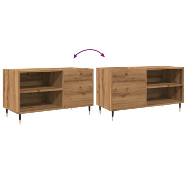 ντουλάπι δίσκων vidaXL Δρυς τεχνίτης 84,5x38x48cm Κατασκευασμένο ξύλο