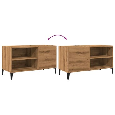 ντουλάπι δίσκων vidaXL Δρυς τεχνίτης 84,5x38x48cm Κατασκευασμένο ξύλο 1 τεμ.