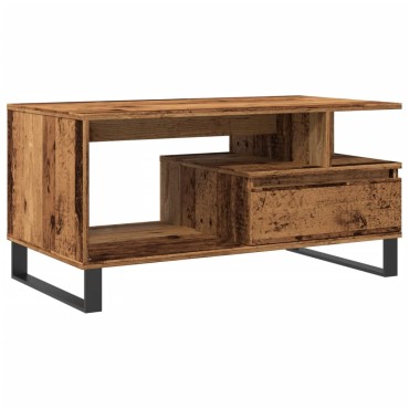 vidaXL Τραπεζάκι Σαλονιού Παλιό ξύλο 90x49x45cm Επεξεργασμένο Ξύλο 1 τεμ.