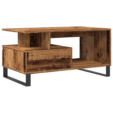 vidaXL Τραπεζάκι Σαλονιού Παλιό ξύλο 90x49x45cm Επεξεργασμένο Ξύλο 1 τεμ.