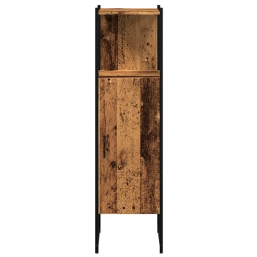vidaXL Στήλη Μπάνιου Παλιό Ξύλο 33x33x120,5cm από Μοριοσανίδα