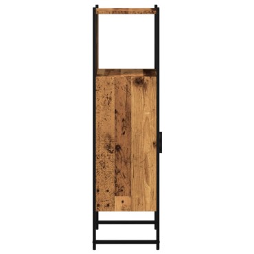 vidaXL Στήλη Μπάνιου Παλιό Ξύλο 33x33x120,5cm από Μοριοσανίδα