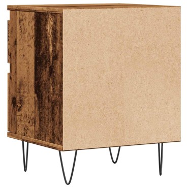 vidaXL Κομοδίνο Παλιό ξύλο 40x35x50cm από Επεξεργασμένο Ξύλο 1 τεμ.