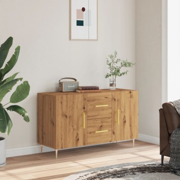 vidaXL Σκευοθήκη Δρυς τεχνίτης 100x36x60cm Κατασκευασμένο ξύλο 1 τεμ.