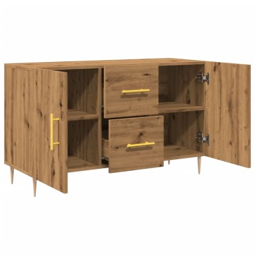 vidaXL Σκευοθήκη Δρυς τεχνίτης 100x36x60cm Κατασκευασμένο ξύλο 1 τεμ.