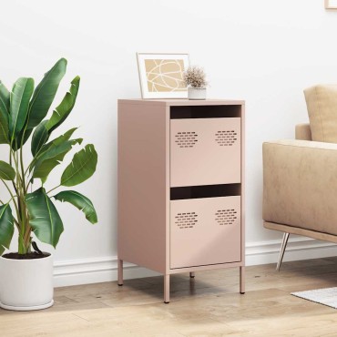 vidaXL Ντουλάπι Ροζ 35x39x73,5cm από Χάλυβα Ψυχρής Έλασης 1 τεμ.