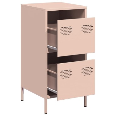 vidaXL Ντουλάπι Ροζ 35x39x73,5cm από Χάλυβα Ψυχρής Έλασης 1 τεμ.
