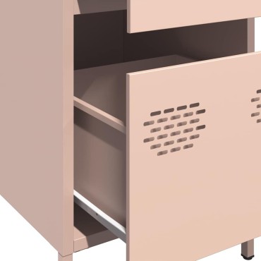 vidaXL Ντουλάπι Ροζ 35x39x73,5cm από Χάλυβα Ψυχρής Έλασης 1 τεμ.