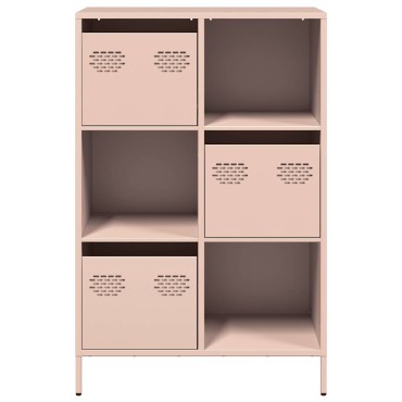 vidaXL Ντουλάπα Ροζ 68x39x103,5cm από Χάλυβα 1 τεμ.