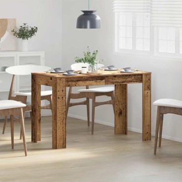 vidaXL Τραπεζαρία Παλιό Ξύλο 120x60x76cm από Μοριοσανίδα 1 τεμ.