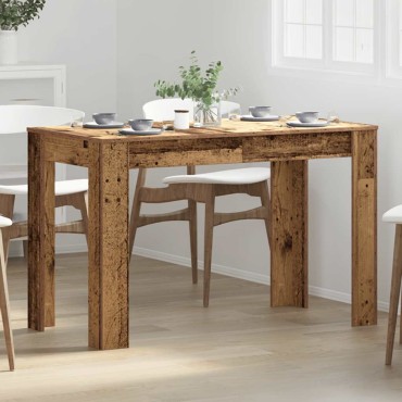 vidaXL Τραπεζαρία Παλιό Ξύλο 120x60x76cm από Μοριοσανίδα 1 τεμ.