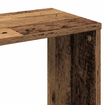 vidaXL Διαχωριστικό/Βιβλιοθήκη Παλιό Ξύλο 100x24x140cm από Μοριοσανίδα 1 τεμ.