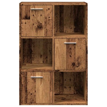 vidaXL Βιβλιοθήκη Παλαιό ξύλο 60,5x30x90cm Ξύλινη κατασκευή 1 τεμ.