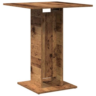 vidaXL Τραπέζι Bistro Παλιό Ξύλο 60x60x75cm Μοριοσανίδα 1 τεμ.