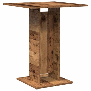 vidaXL Τραπέζι Bistro Παλιό Ξύλο 60x60x75cm Μοριοσανίδα 1 τεμ.