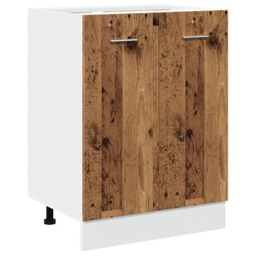 vidaXL Κάτω ντουλάπι Lyon Παλιό ξύλο 60x46x81,5cm Κατασκευασμένο ξύλο