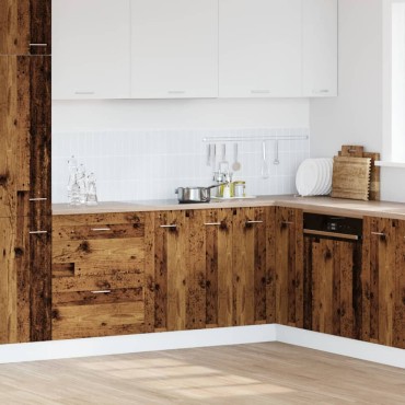 vidaXL Κάτω ντουλάπι Lyon Παλιό ξύλο 60x46x81,5cm Κατασκευασμένο ξύλο