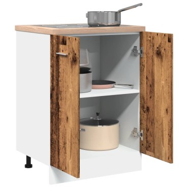 vidaXL Κάτω ντουλάπι Lyon Παλιό ξύλο 60x46x81,5cm Κατασκευασμένο ξύλο