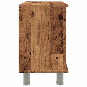 vidaXL Ντουλάπι Νιπτήρα Παλιό Ξύλο 60x32x53,5cm Μοριοσανίδα 1 τεμ.