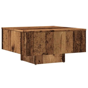 vidaXL Τραπεζάκι Σαλονιού Παλιό Ξύλο 60x60x31,5cm Μοριοσανίδα 1 τεμ.