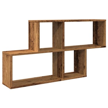 vidaXL Ράφι Τοίχου Παλιό Ξύλο 100x18x53cm από Μοριοσανίδα 1 τεμ.