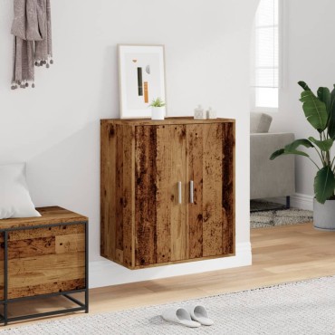 vidaXL Παπουτσοθήκη Παλιό Ξύλο 60x35x70cm από Μοριοσανίδα