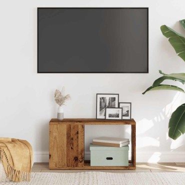 vidaXL Έπιπλο Τηλεόρασης Παλιό Ξύλο 60x24x32cm από Μοριοσανίδα